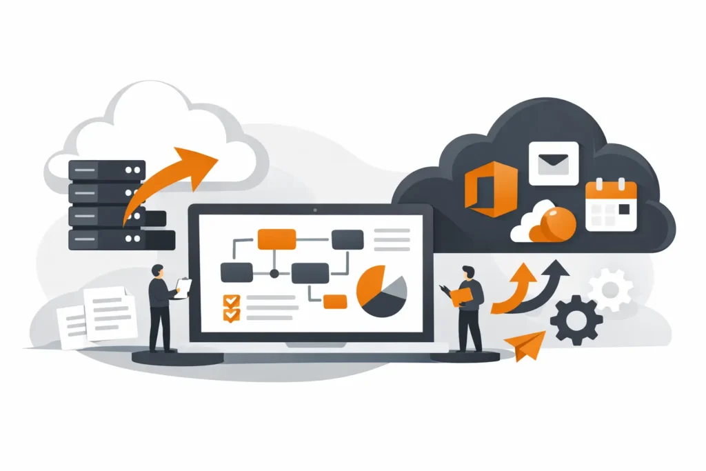Microsoft 365 Migration planen mit System