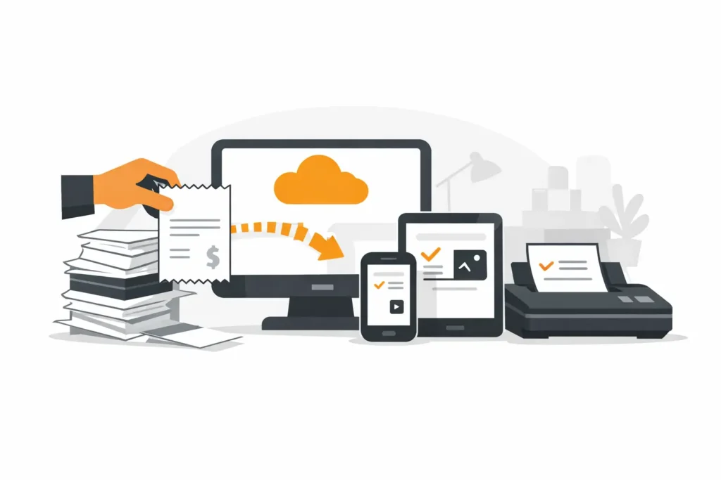 Papierbelege digital erfassen im Betrieb